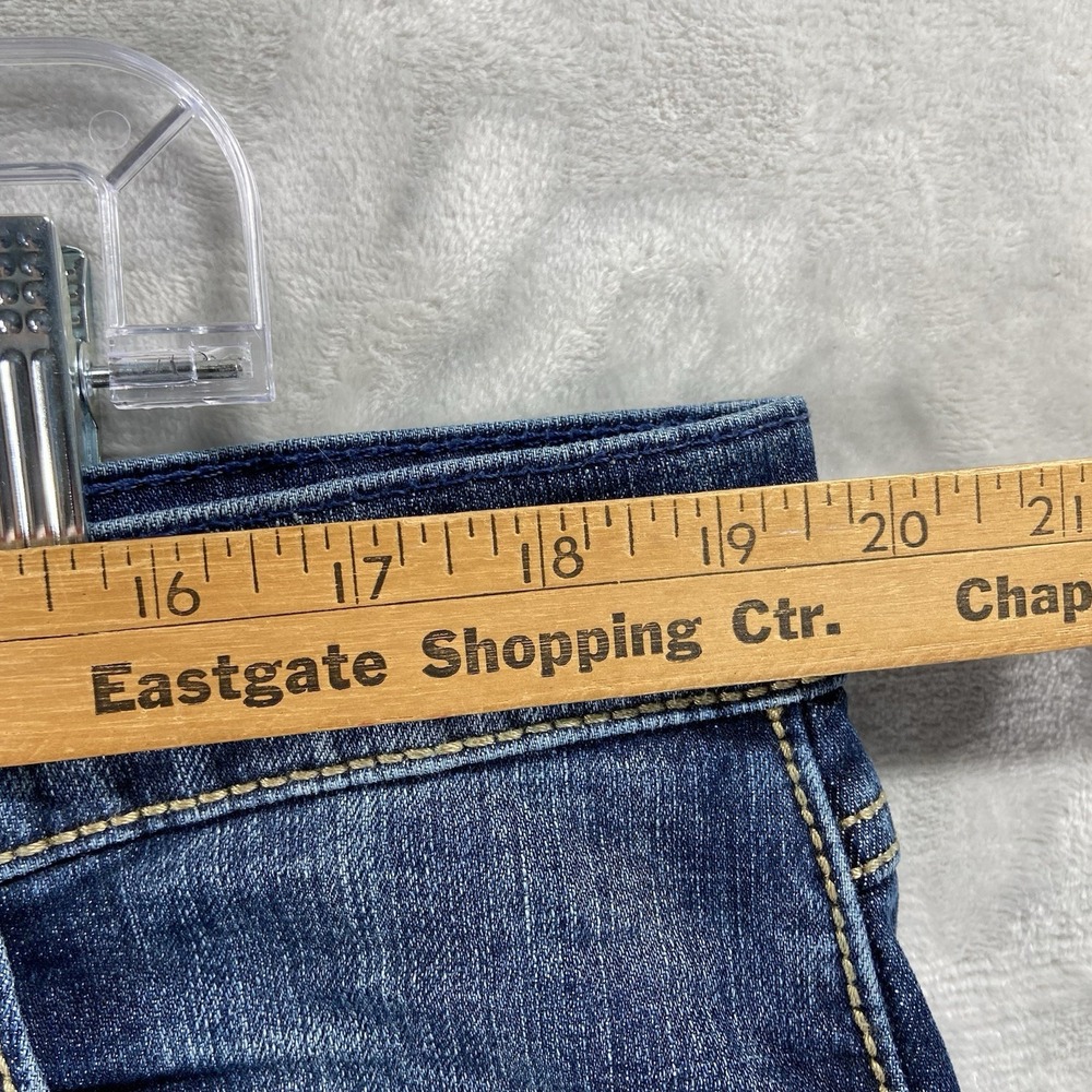 Wrangler Jeans men's 38x31 Retro Slim Bootcut Denim Blue Western Bootleg Fading - Picture 8 of 14